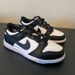 Kids Size 2Y Nike Dunk Low Pandas
